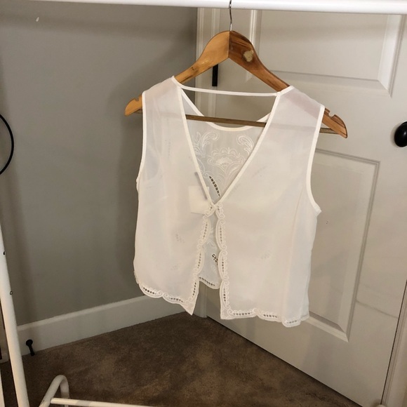 BRANDY MELVILLE WHITE TANK TOP - Picture 4 of 4